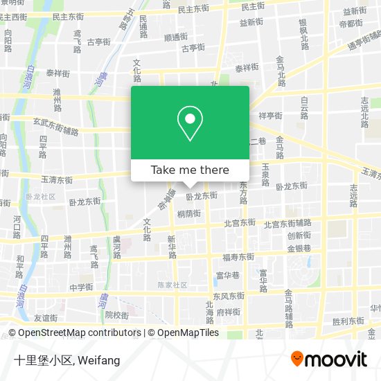 十里堡小区 map