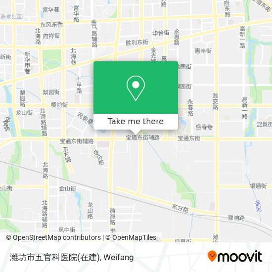 潍坊市五官科医院(在建) map