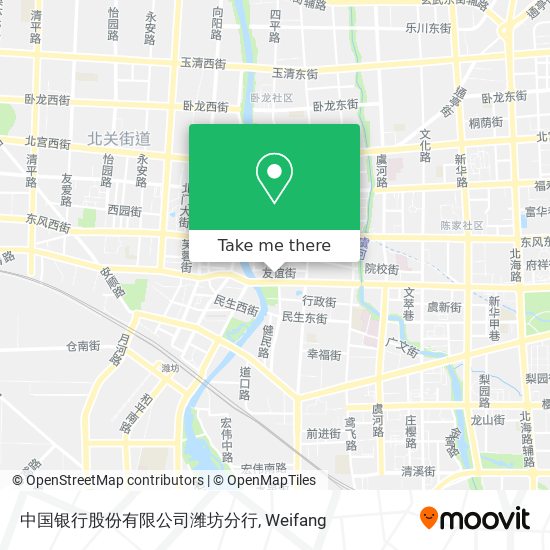 中国银行股份有限公司潍坊分行 map