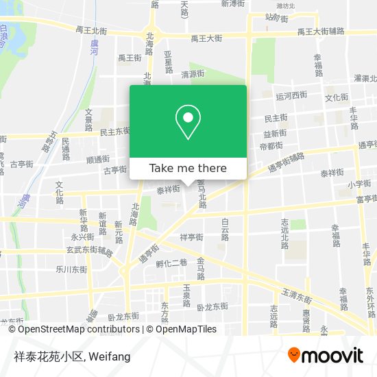 祥泰花苑小区 map