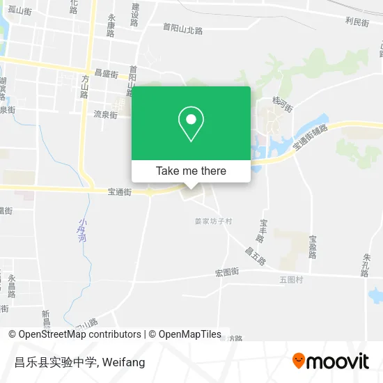 昌乐县实验中学 map