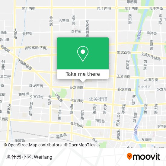名仕园小区 map