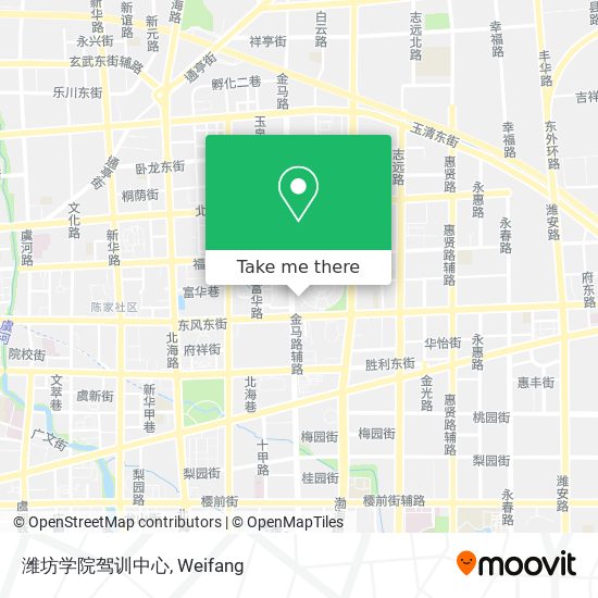 潍坊学院驾训中心 map