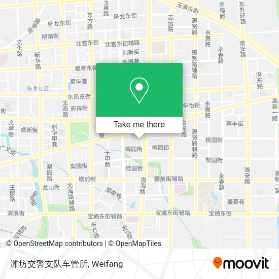 潍坊交警支队车管所 map