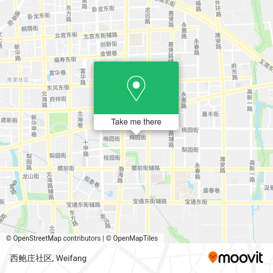 西鲍庄社区 map
