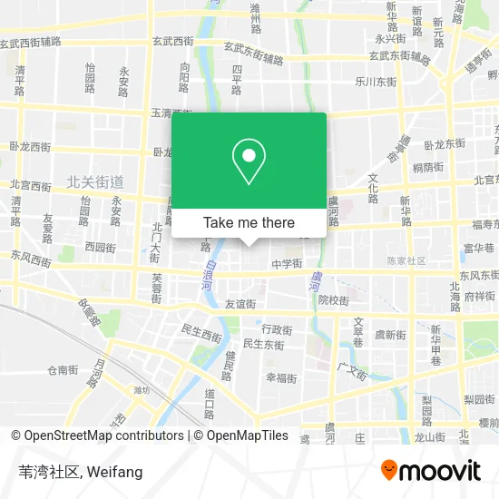 苇湾社区 map