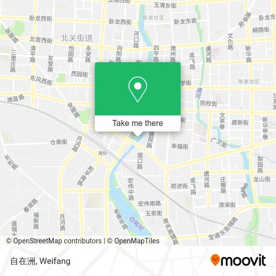 自在洲 map