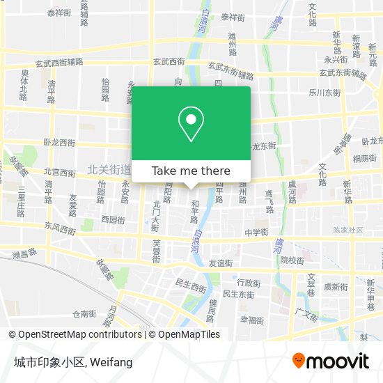 城市印象小区 map