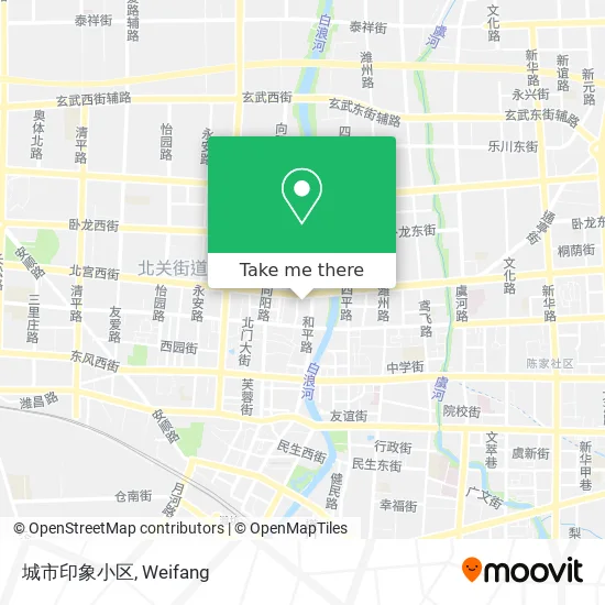 城市印象小区 map