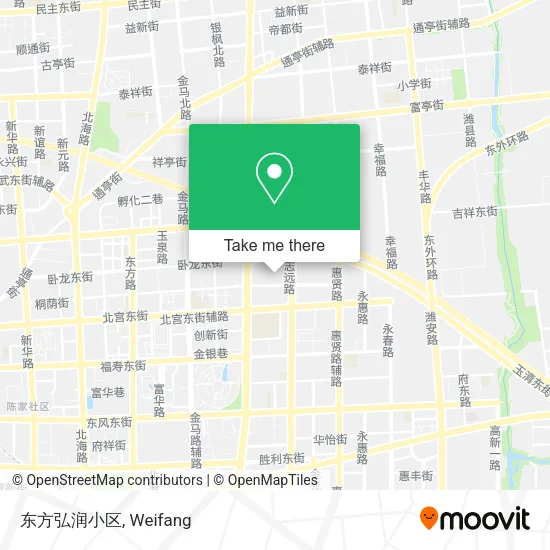 东方弘润小区 map