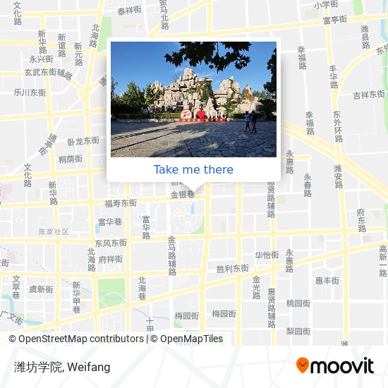 潍坊学院 map