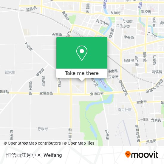 恒信西江月小区 map