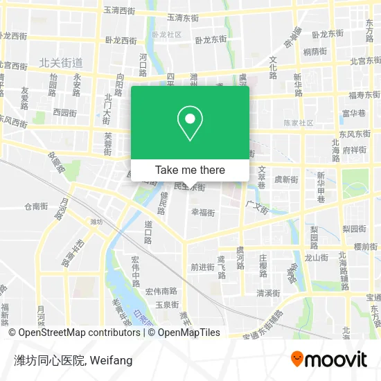 潍坊同心医院 map