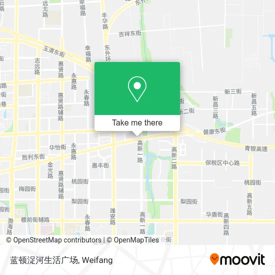 蓝顿浞河生活广场 map
