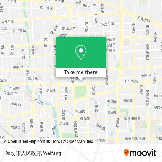 潍坊市人民政府 map