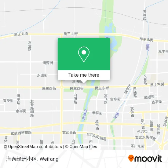 海泰绿洲小区 map
