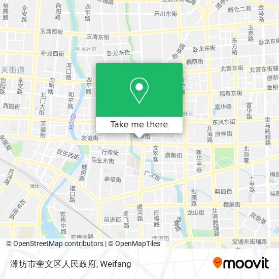 潍坊市奎文区人民政府 map