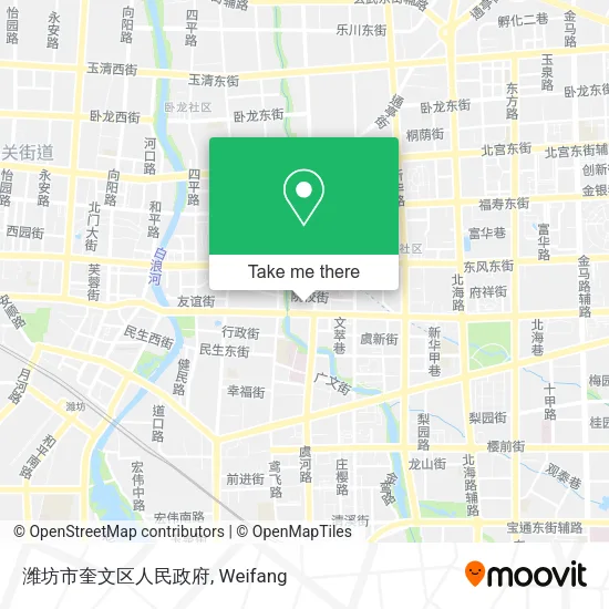 潍坊市奎文区人民政府 map