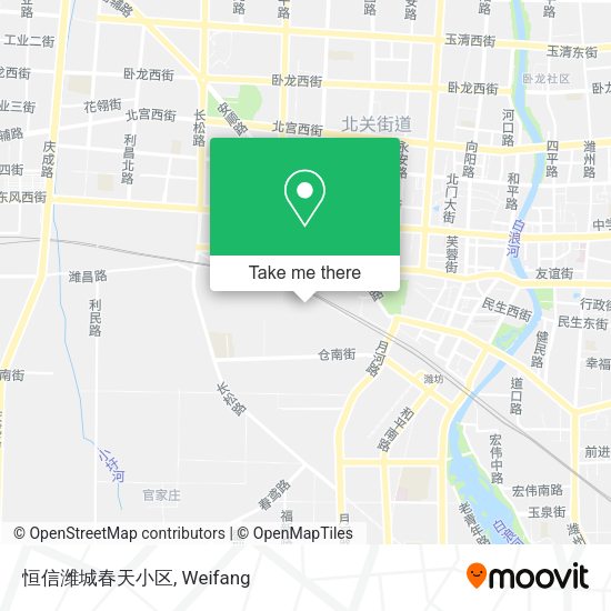 恒信潍城春天小区 map