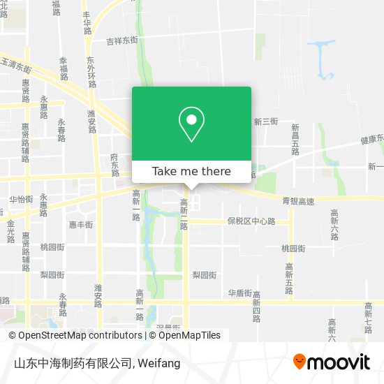 山东中海制药有限公司 map