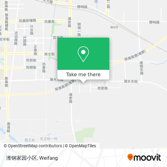潍钢家园小区 map