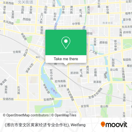 (潍坊市奎文区黄家经济专业合作社) map