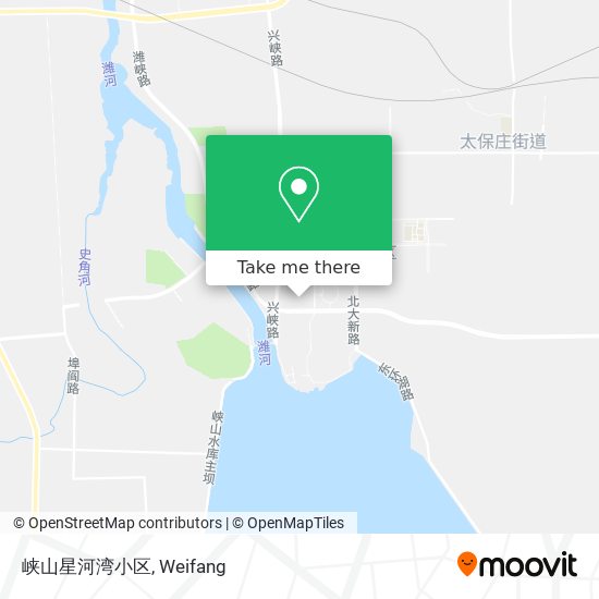 峡山星河湾小区 map