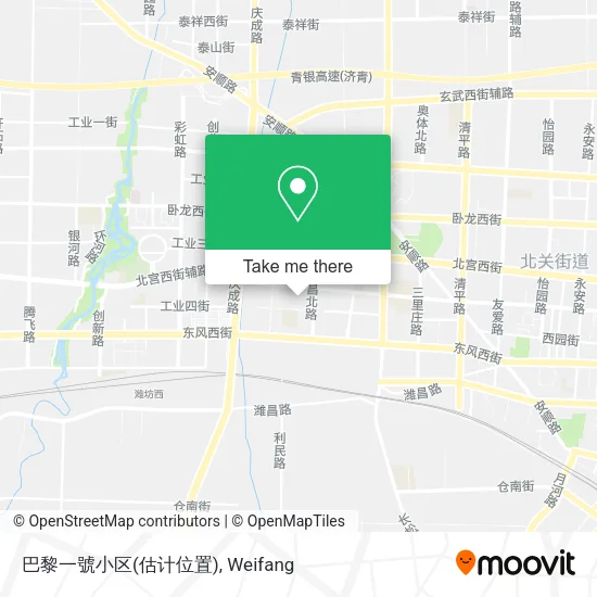 巴黎一號小区(估计位置) map
