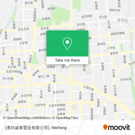 (潍坊诚泰置业有限公司) map