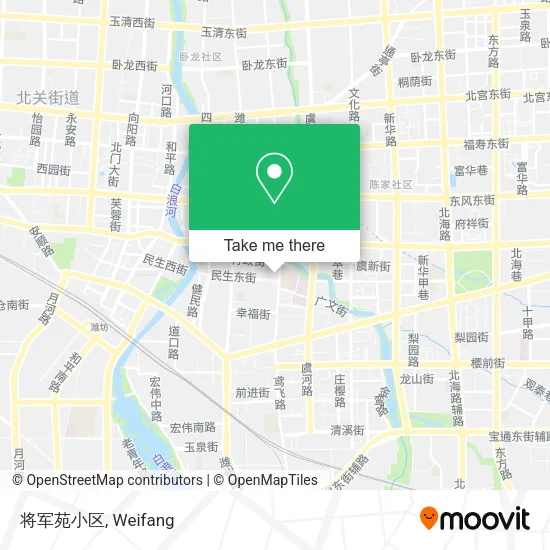 将军苑小区 map