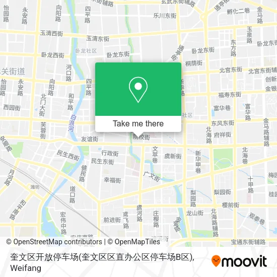 奎文区开放停车场(奎文区区直办公区停车场B区) map