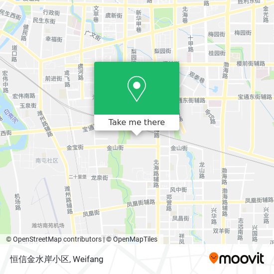 恒信金水岸小区 map