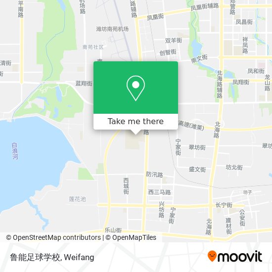 鲁能足球学校 map