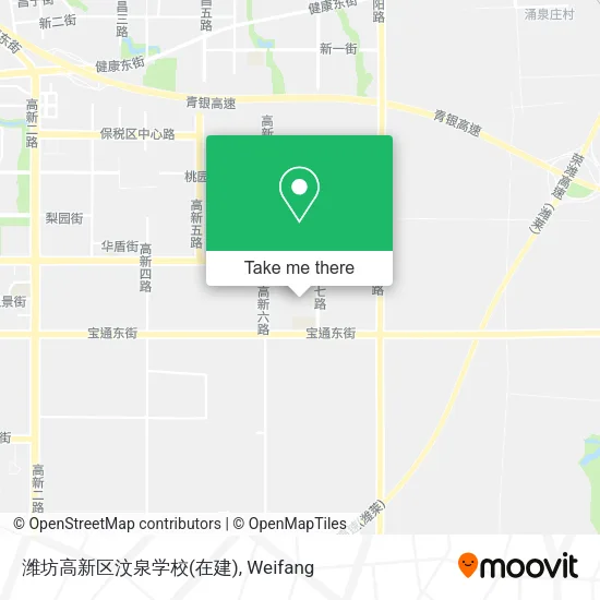 潍坊高新区汶泉学校(在建) map