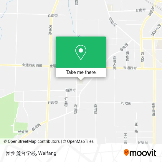 潍州麓台学校 map