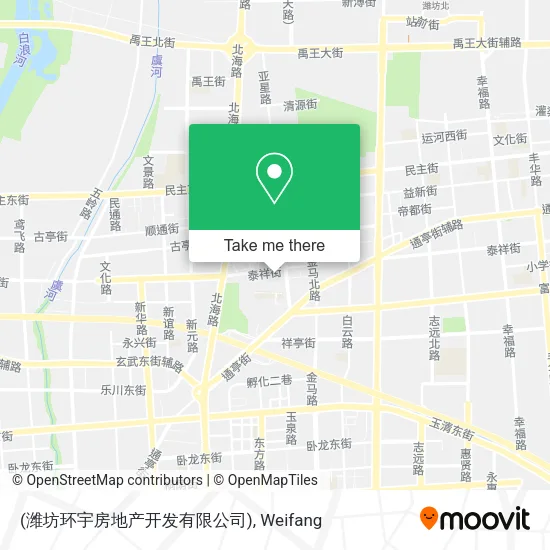 (潍坊环宇房地产开发有限公司) map