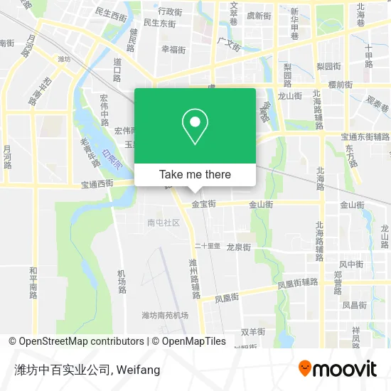 潍坊中百实业公司 map