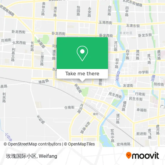 玫瑰国际小区 map