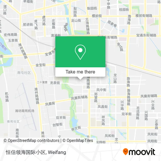 恒信领海国际小区 map