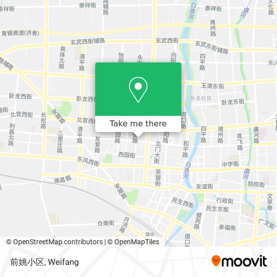 前姚小区 map