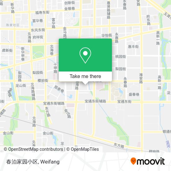 春泊家园小区 map