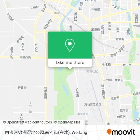 白浪河绿洲湿地公园.尚河街(在建) map