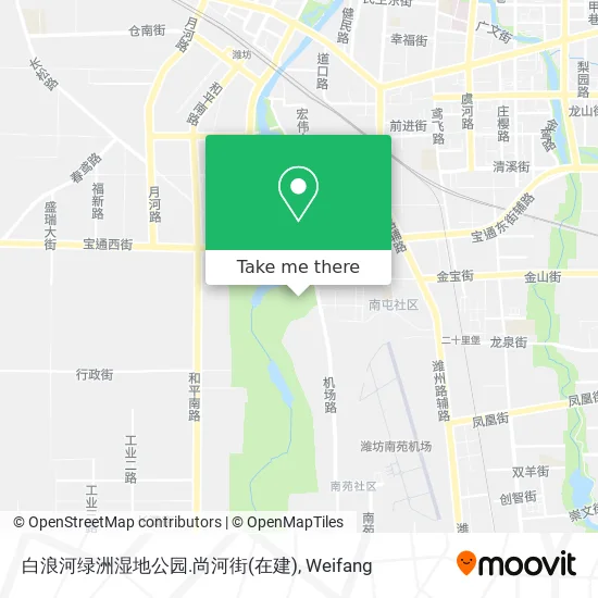 白浪河绿洲湿地公园.尚河街(在建) map