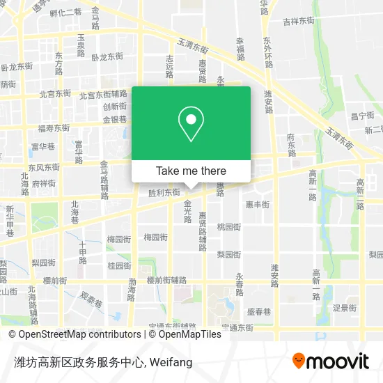 潍坊高新区政务服务中心 map