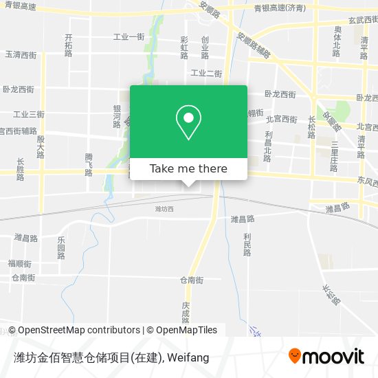 潍坊金佰智慧仓储项目(在建) map