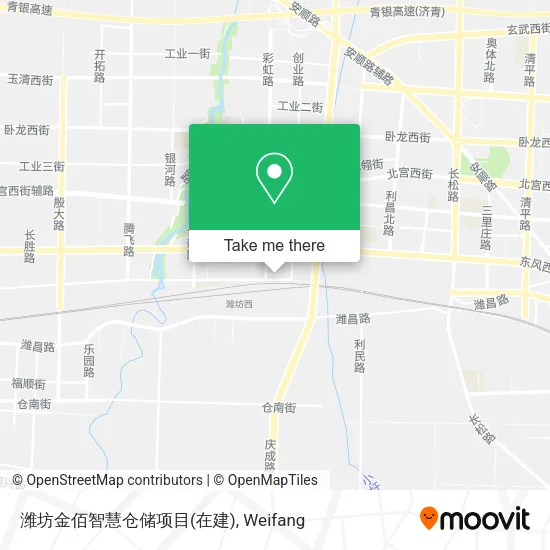 潍坊金佰智慧仓储项目(在建) map