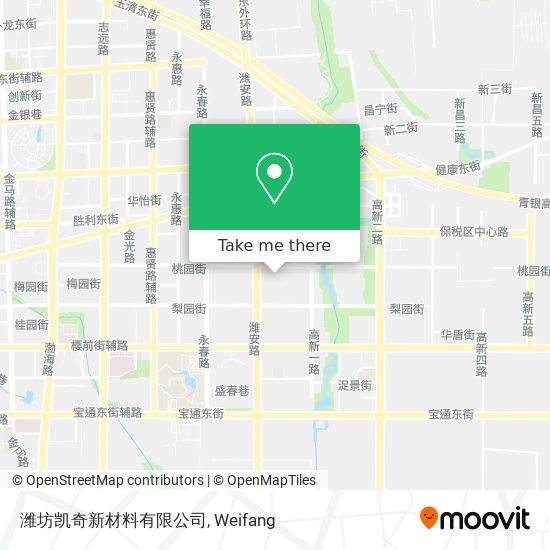 潍坊凯奇新材料有限公司 map