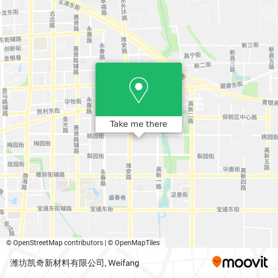 潍坊凯奇新材料有限公司 map