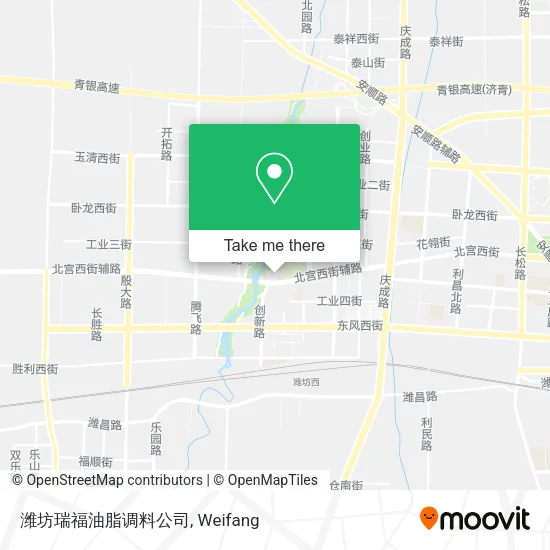 潍坊瑞福油脂调料公司 map