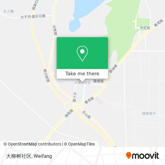 大柳树社区 map